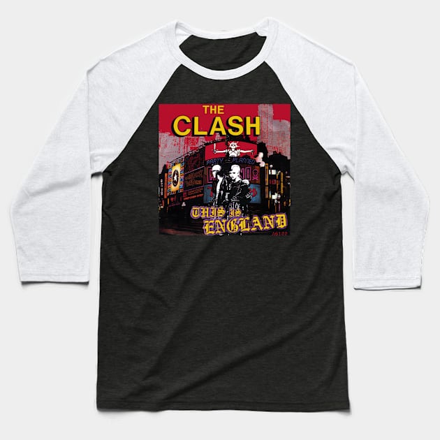 The Clash - This Is England Baseball T-Shirt by I love drawing 